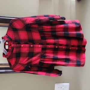 Gap Red Checkered Dress